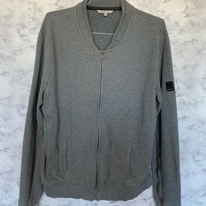Calvin Klein Grey Zip up Sweat Shirt